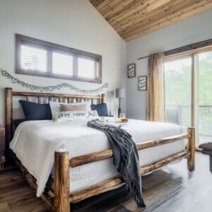 Master bedroom in a vacation rental home